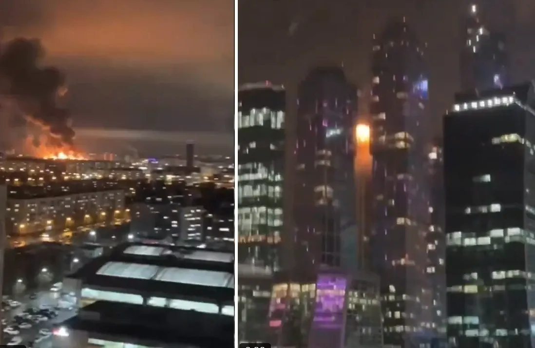 Atac masiv asupra Moscovei: dronele ucrainene au lovit la 15 kilometri de Kremlin - VIDEO