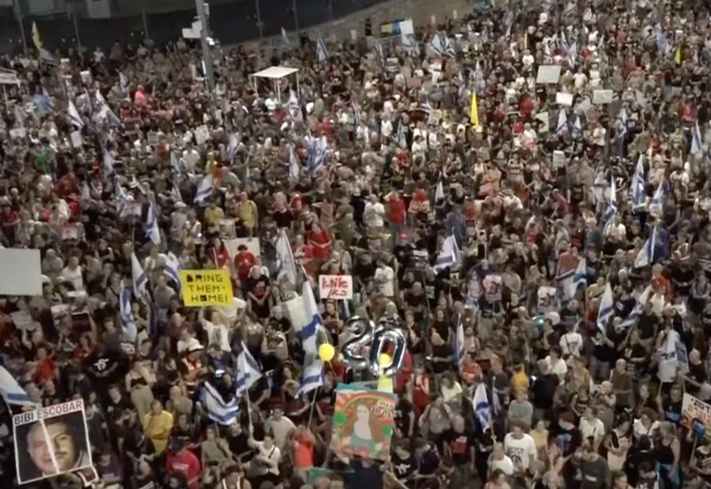 Proteste masive la Tel Aviv împotriva guvernului Netanyahu